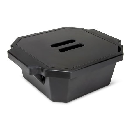 Globe Scientific Ice Bucket with Cover, 2.5 Liter, Black 455010K